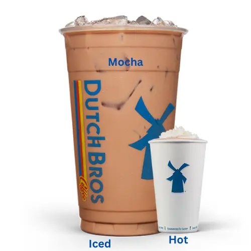 Dutch Bros Mocha with Private Reserve espresso and chocolate milk