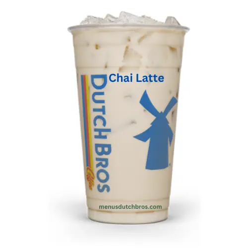 Dutch Bros Chai Latte with spiced black tea and 2% milk