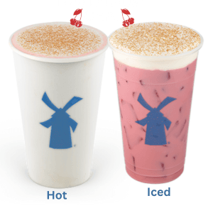 Dutch Bros Lonely Ghost Chai with cherry, Soft Top and cinnamon
