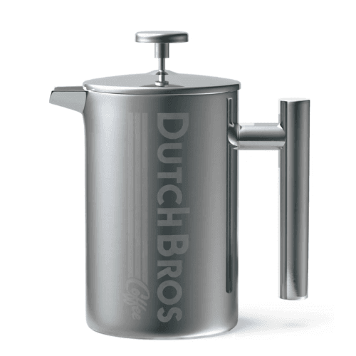 Dutch Bros stainless steel French press