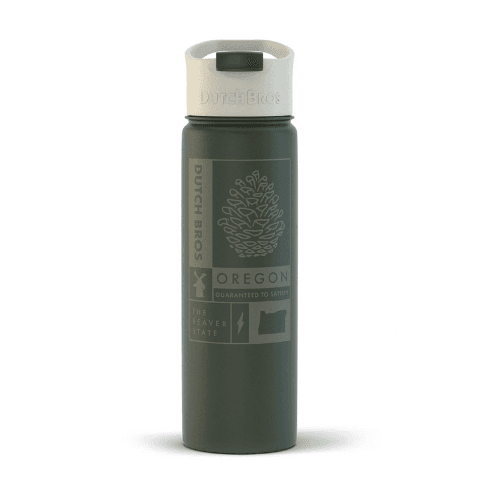 Dutch Bros Dutch Flow insulated bottle, Oregon design