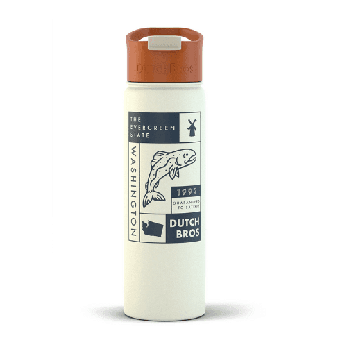 Dutch Bros Dutch Flow insulated bottle, Washington design