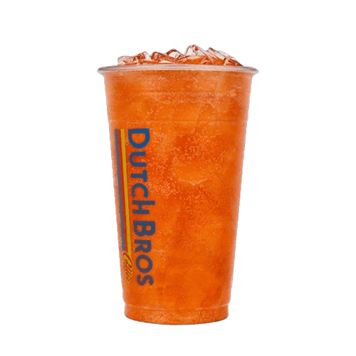 Dutch Bros healthy drink Peach Rebel refreshing iced tea option