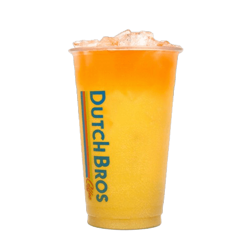 Dutch Bros iced Midnight Rebel with blackberry and pomegranate