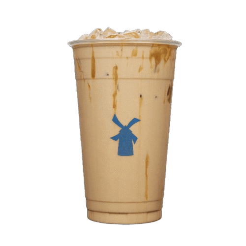 Golden Eagle Dutch Faves iced drink with caramel and vanilla flavors