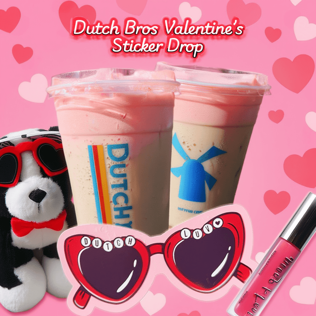 Dutch Bros Valentines sticker