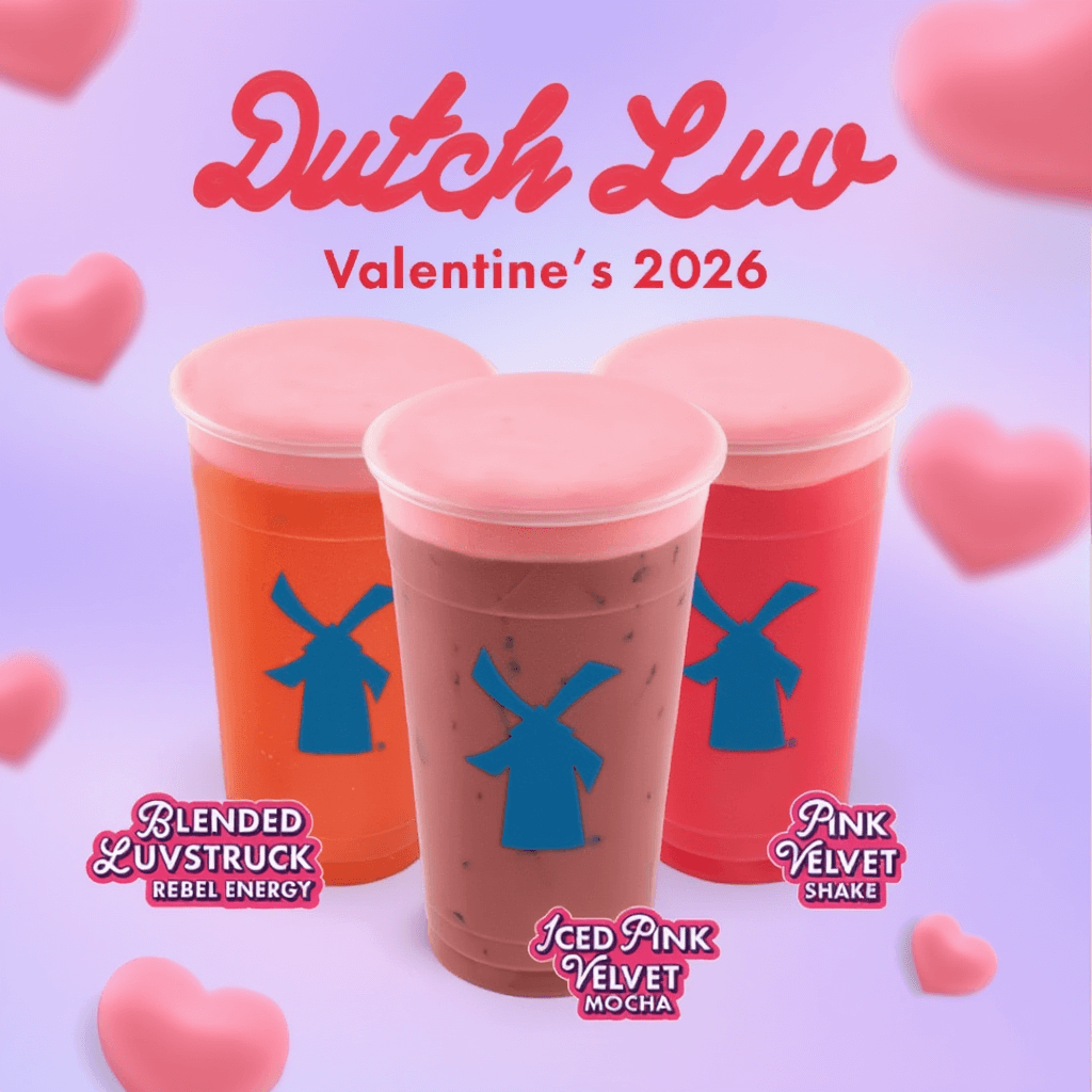 Dutch Bros Valentines menu drinks