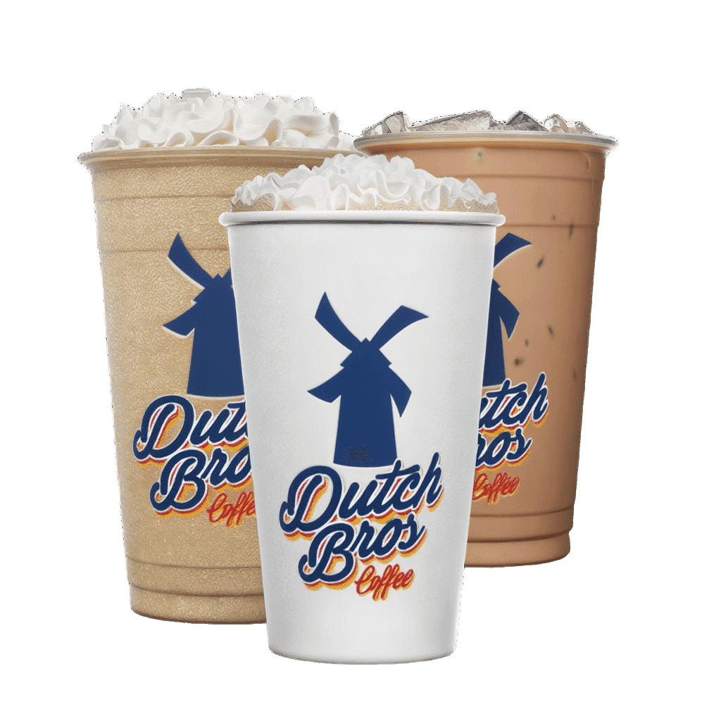 Dutch Bros fan favorite drinks with available sizes and flavors