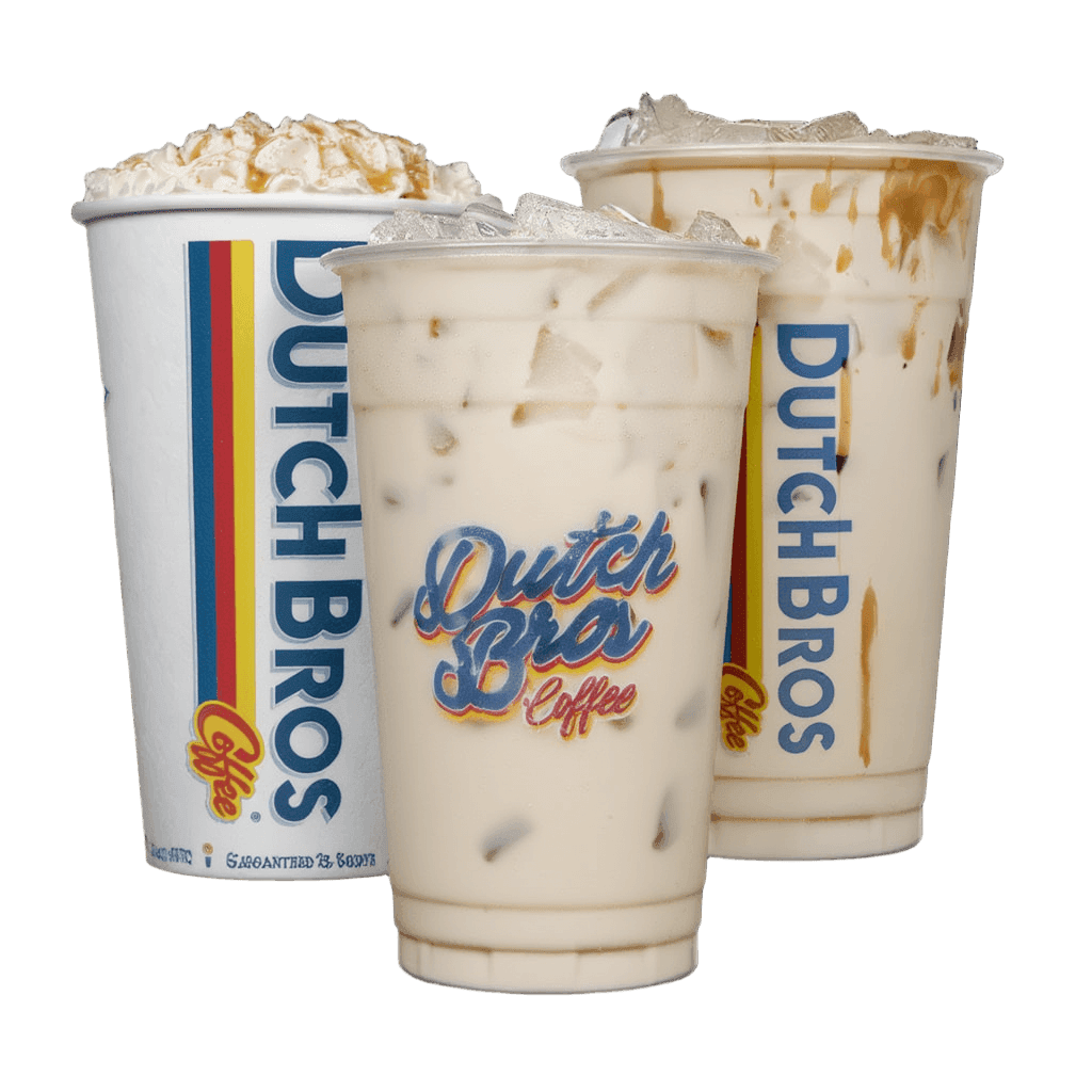 Dutch Bros chai latte drinks with available sizes and flavors
