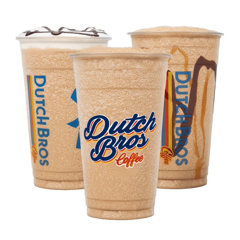 Dutch Bros Freeze drinks with available sizes and flavors