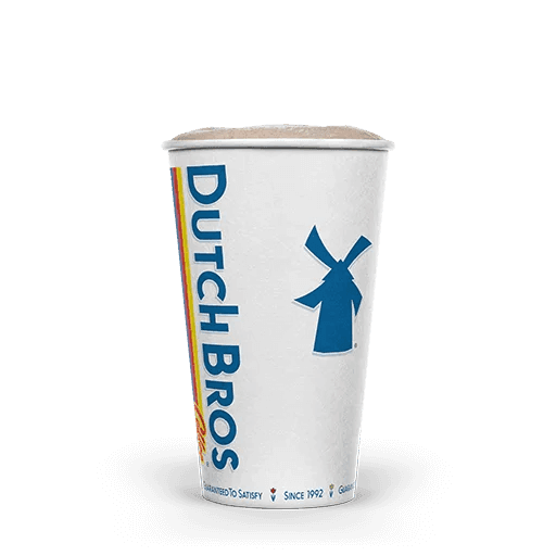 Dutch Bros Salted Caramel Hot Cocoa with caramel and chocolate milk