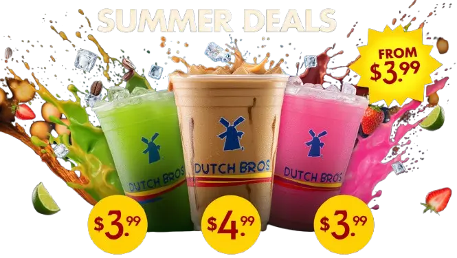 Dutch Bros menu prices guide by drink size and category