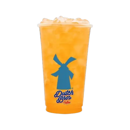 Firestorm Myst sparkling peach and orange drink
