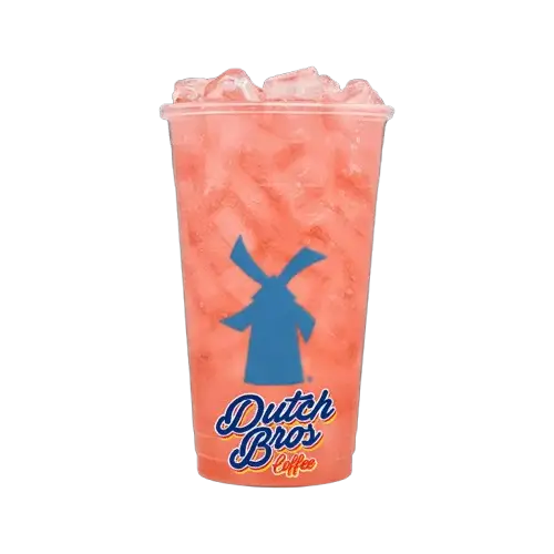 Dutch Bros healthy drink palm Peach Green Tea refreshing low calorie iced tea option