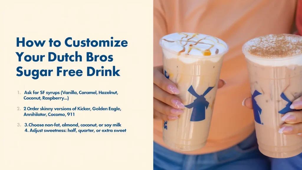 How to customize a Dutch Bros sugar free drink