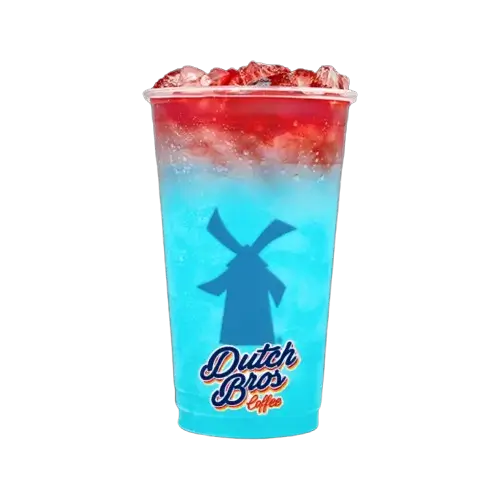 Shark Attack Myst blue raspberry, lime and coconut drink